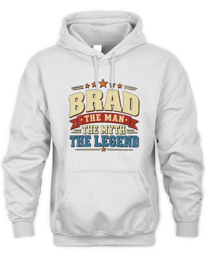 The Man The Myth The Legend Ribbon Vintage T-Shirt BRAD M1-56 / Unisex Hoodie / white