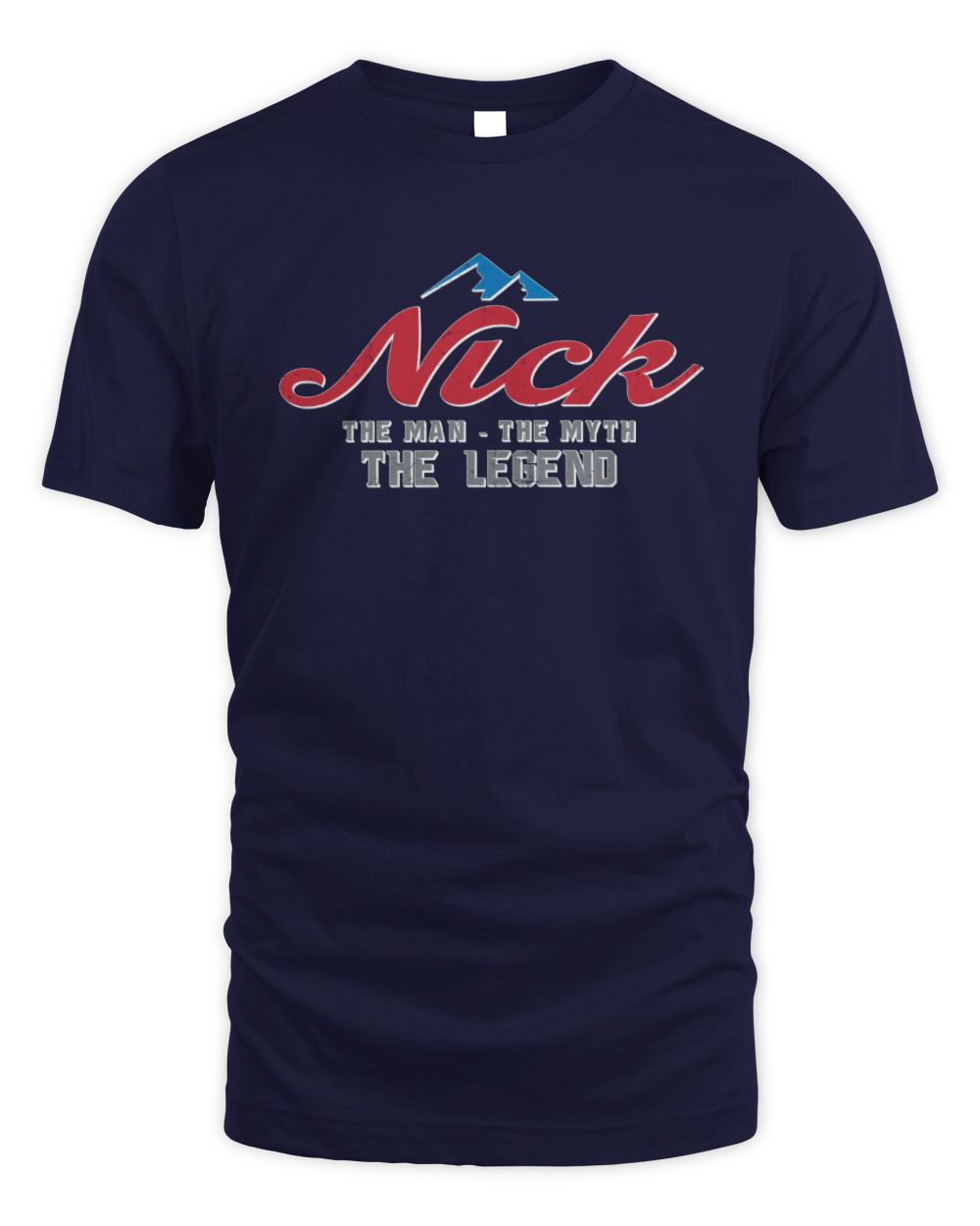 The Man The Myth The Legend Coors Light Beer T-Shirt NICK M1-S84 / Unisex Standard T-Shirt / navy