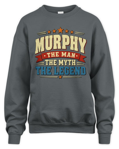The Man The Myth The Legend Ribbon Vintage T-Shirt MURPHY M1-56 / Unisex Sweatshirt / charcoal