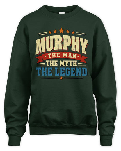 The Man The Myth The Legend Ribbon Vintage T-Shirt MURPHY M1-56 / Unisex Sweatshirt / forest green