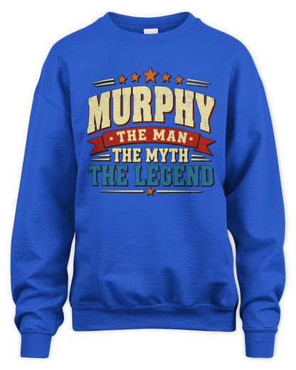 The Man The Myth The Legend Ribbon Vintage T-Shirt MURPHY M1-56 / Unisex Sweatshirt / royal