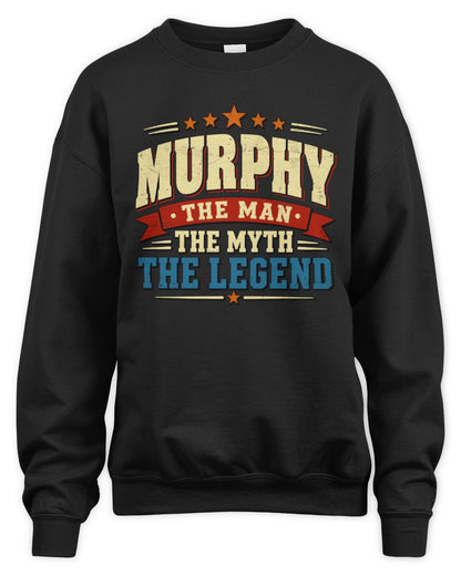 The Man The Myth The Legend Ribbon Vintage T-Shirt MURPHY M1-56 / Unisex Sweatshirt / black