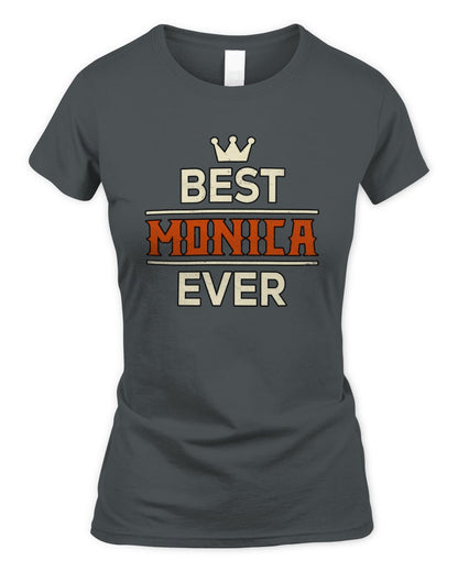 Best Your Name With Crown Shirt MONICA M1-59 / Women's Standard T-Shirt / charcoal