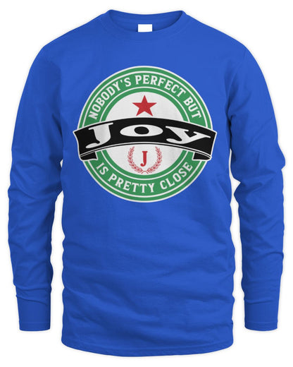 Nobody's Perfect But Your Name Is Pretty Close Heineken Beer T-Shirt JOY M1-S85 / Men's Long Sleeved T-Shirt / royal