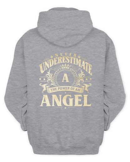 Never Underestimate Your Name Luxury Logo Shirt ANGEL M1-63 / Unisex Hoodie / sport grey