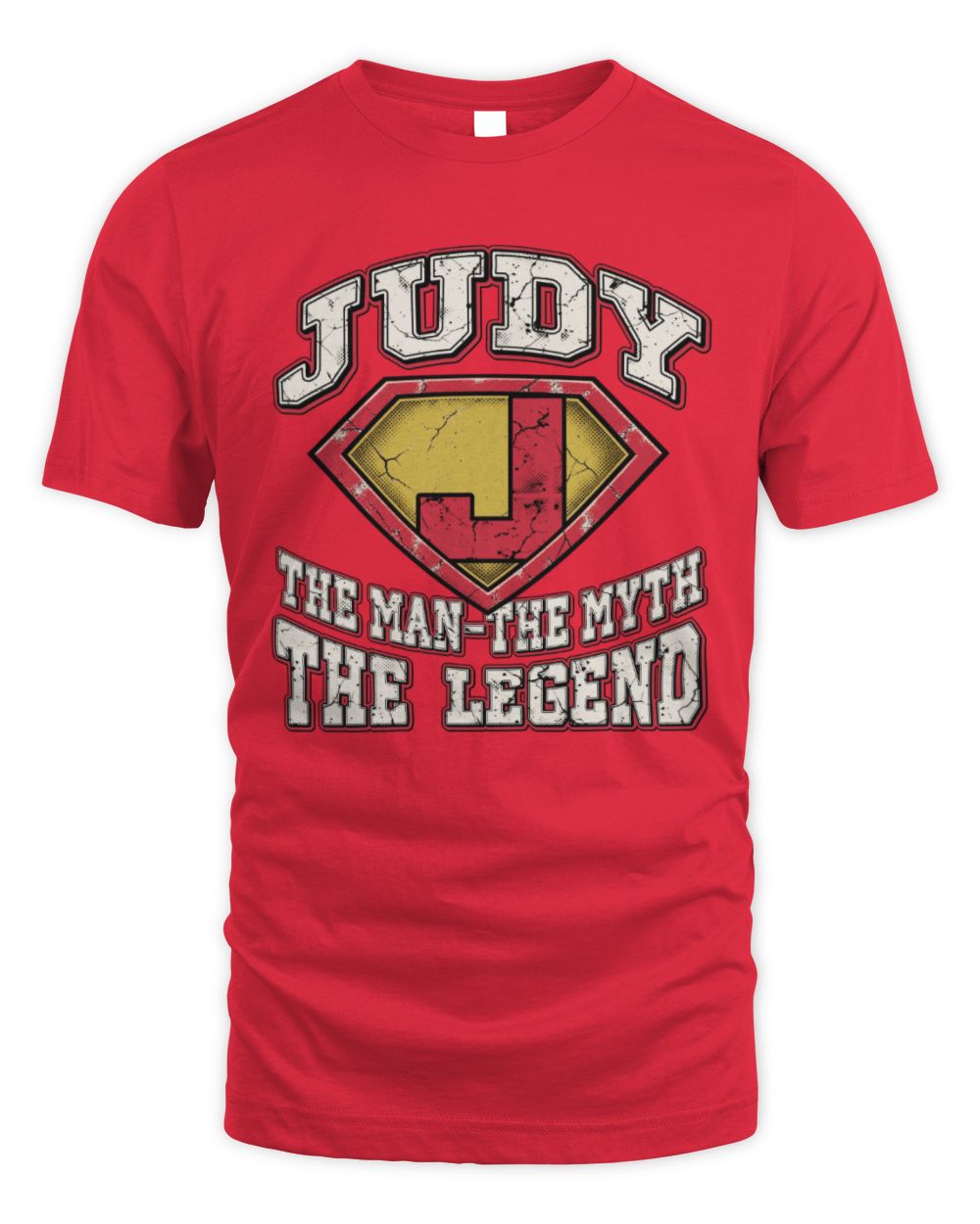 The Man The Myth The Legend Superman Graphic T-Shirt JUDY M1-74 / Unisex Standard T-Shirt / red