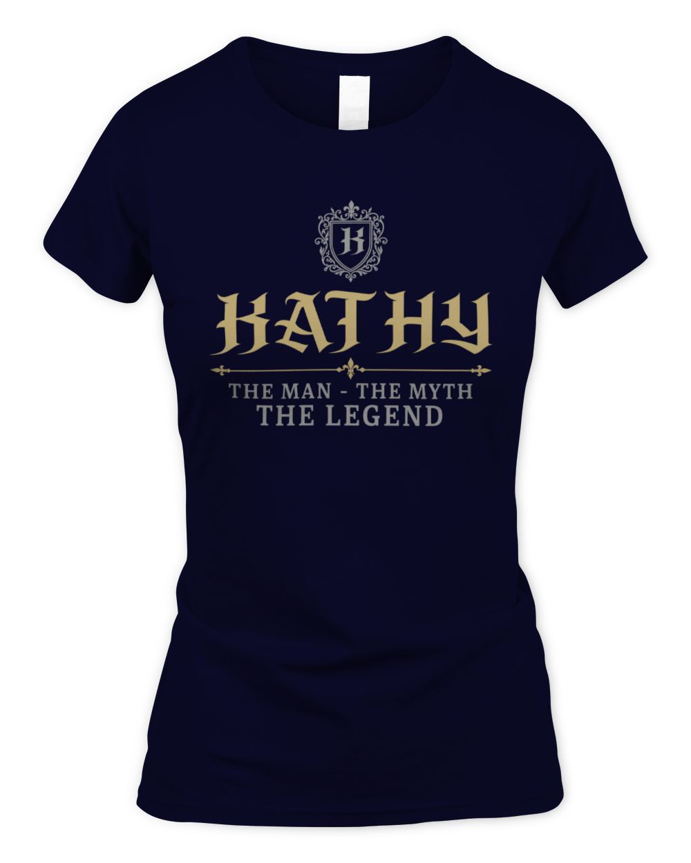 The Man The Myth The Legend Western Shirt KATHY M1-78 / Women's Standard T-Shirt / navy