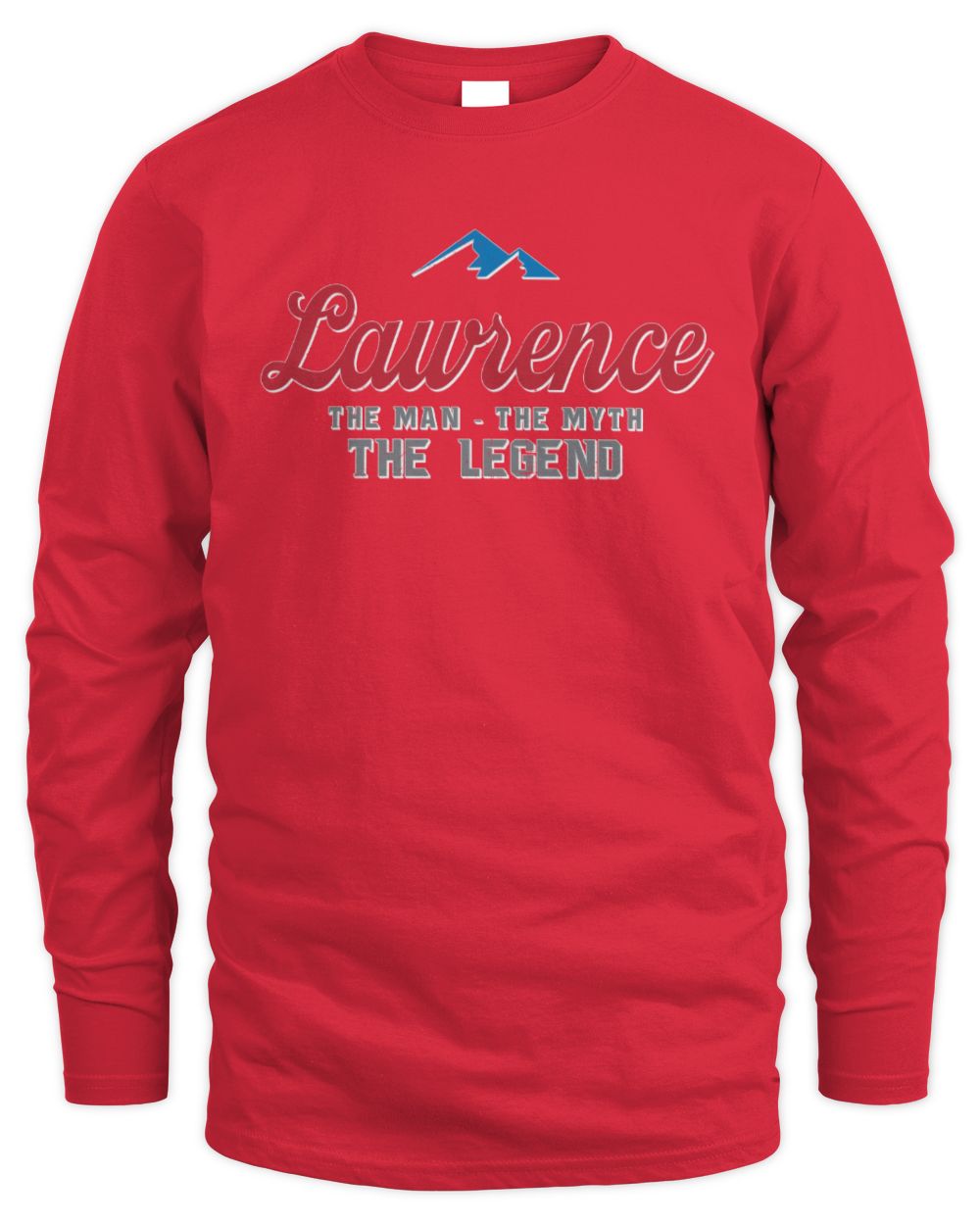 The Man The Myth The Legend Coors Light Beer T-Shirt LAWRENCE M1-S84 / Men's Long Sleeved T-Shirt / red