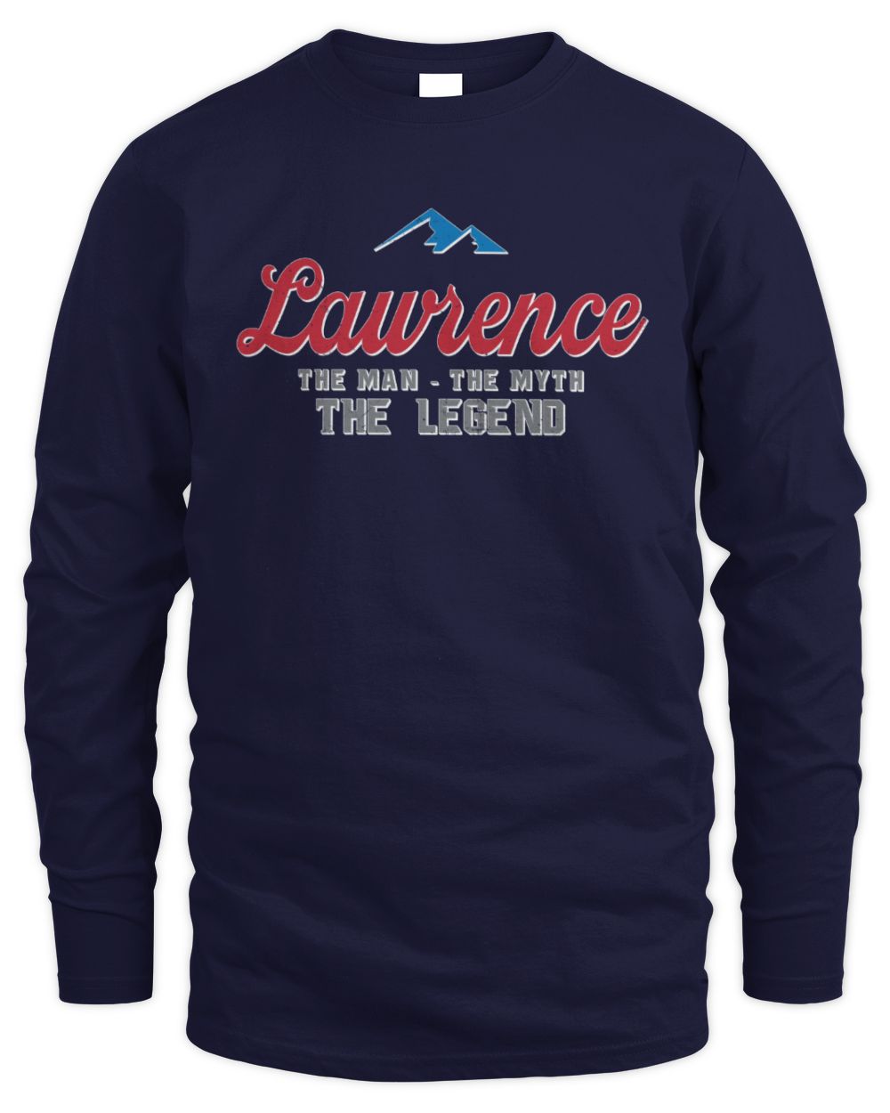 The Man The Myth The Legend Coors Light Beer T-Shirt LAWRENCE M1-S84 / Men's Long Sleeved T-Shirt / navy