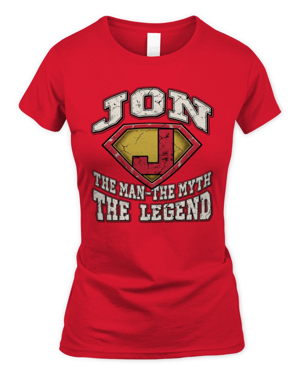 The Man The Myth The Legend Superman Graphic T-Shirt JON M1-74 / Women's Standard T-Shirt / red
