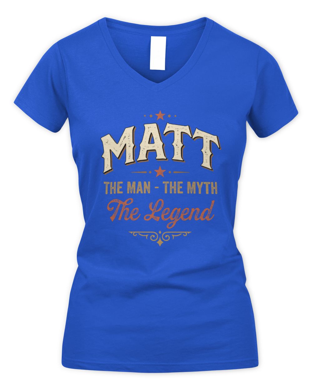 I'm Name I'm Not Rude I Just Have The Balls Funny T-Shirt MATT M1-77 / Women's V-Neck T-Shirt / royal