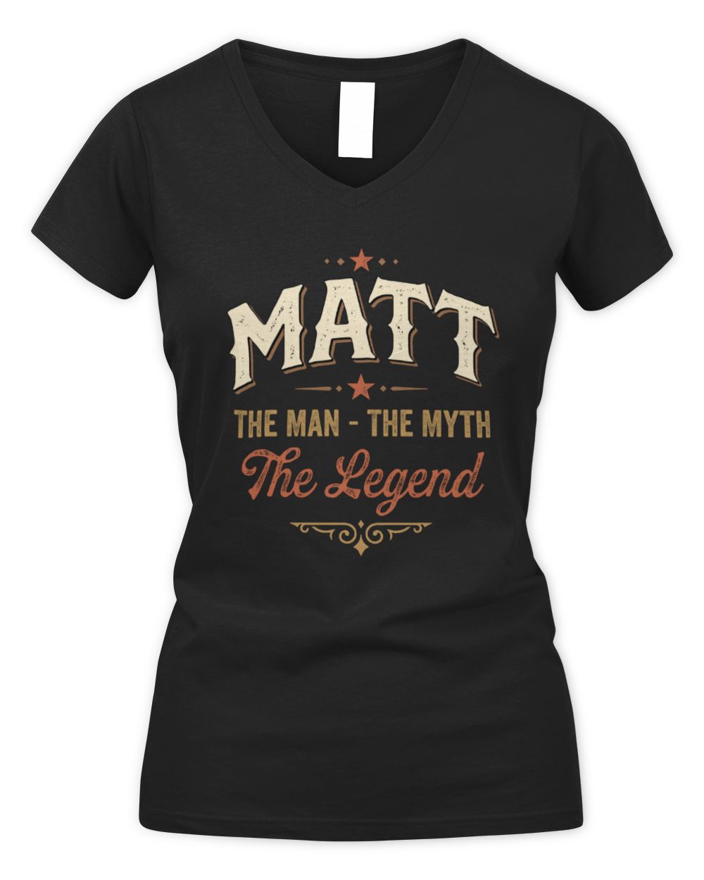 I'm Name I'm Not Rude I Just Have The Balls Funny T-Shirt MATT M1-77 / Women's V-Neck T-Shirt / black