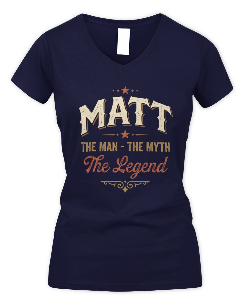 I'm Name I'm Not Rude I Just Have The Balls Funny T-Shirt MATT M1-77 / Women's V-Neck T-Shirt / navy