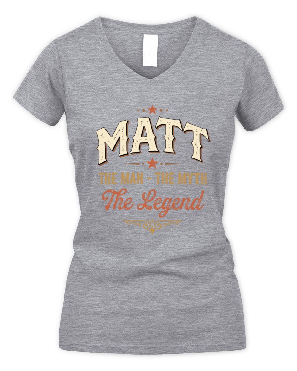I'm Name I'm Not Rude I Just Have The Balls Funny T-Shirt MATT M1-77 / Women's V-Neck T-Shirt / sport grey