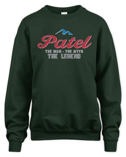 The Man The Myth The Legend Coors Light Beer T-Shirt PATEL M1-S84 / Unisex Sweatshirt / forest green