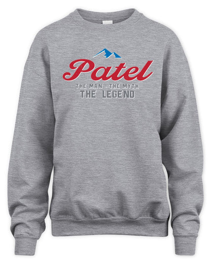 The Man The Myth The Legend Coors Light Beer T-Shirt PATEL M1-S84 / Unisex Sweatshirt / sport grey
