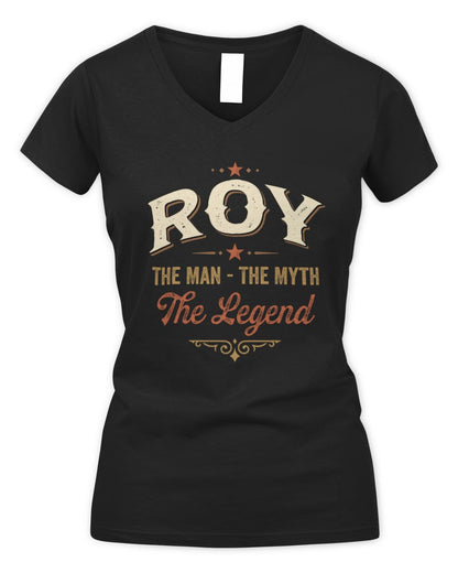 I'm Name I'm Not Rude I Just Have The Balls Funny T-Shirt ROY M1-77 / Women's V-Neck T-Shirt / black