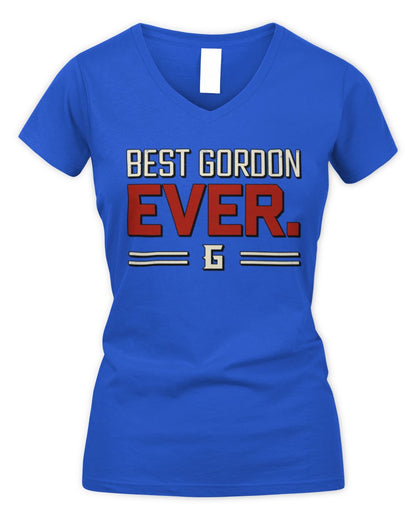 Best Your Name Ever Cool Shirt GORDON M1-58 / Women's V-Neck T-Shirt / royal