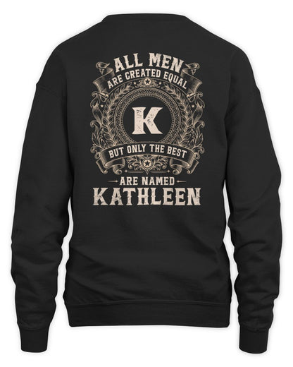 All Men Are Created Equal Cool Logo Shirt KATHLEEN M1-60 / Unisex Sweatshirt / black