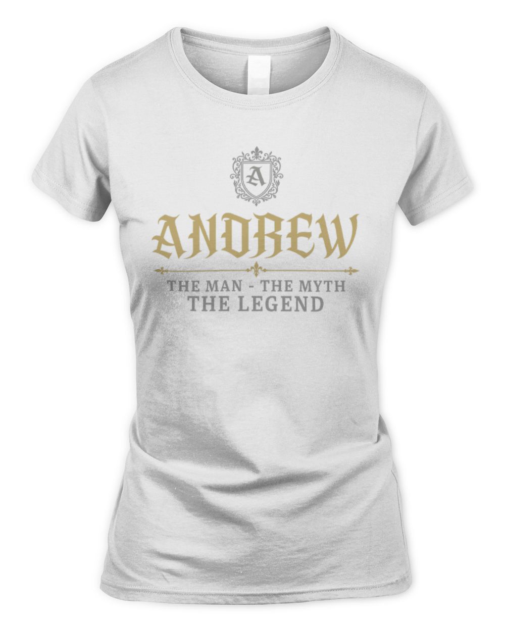 The Man The Myth The Legend Western Shirt ANDREW M1-78 / Women's Standard T-Shirt / white