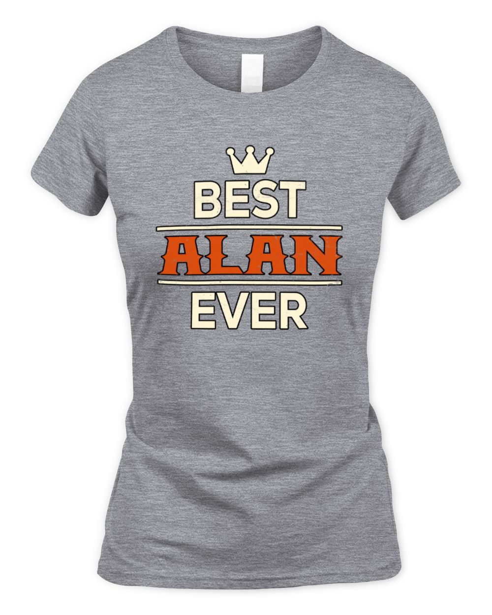 Best Your Name With Crown Shirt ALAN M1-59 / Women's Standard T-Shirt / sport grey