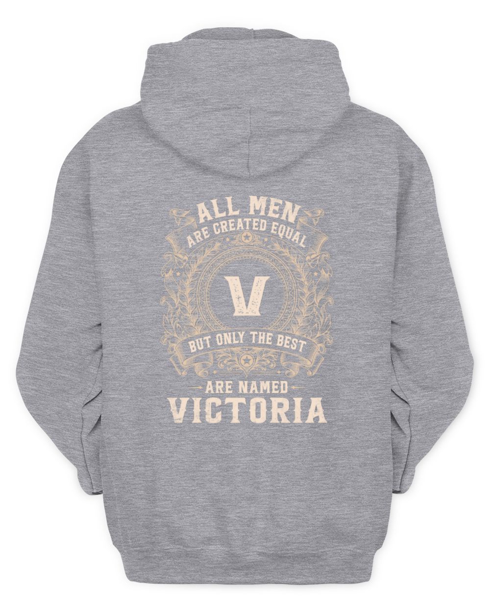 All Men Are Created Equal Cool Logo Shirt VICTORIA M1-60 / Unisex Hoodie / sport grey