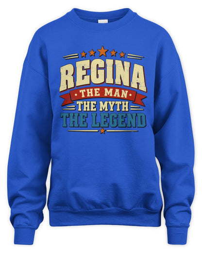 The Man The Myth The Legend Ribbon Vintage T-Shirt REGINA M1-56 / Unisex Sweatshirt / royal