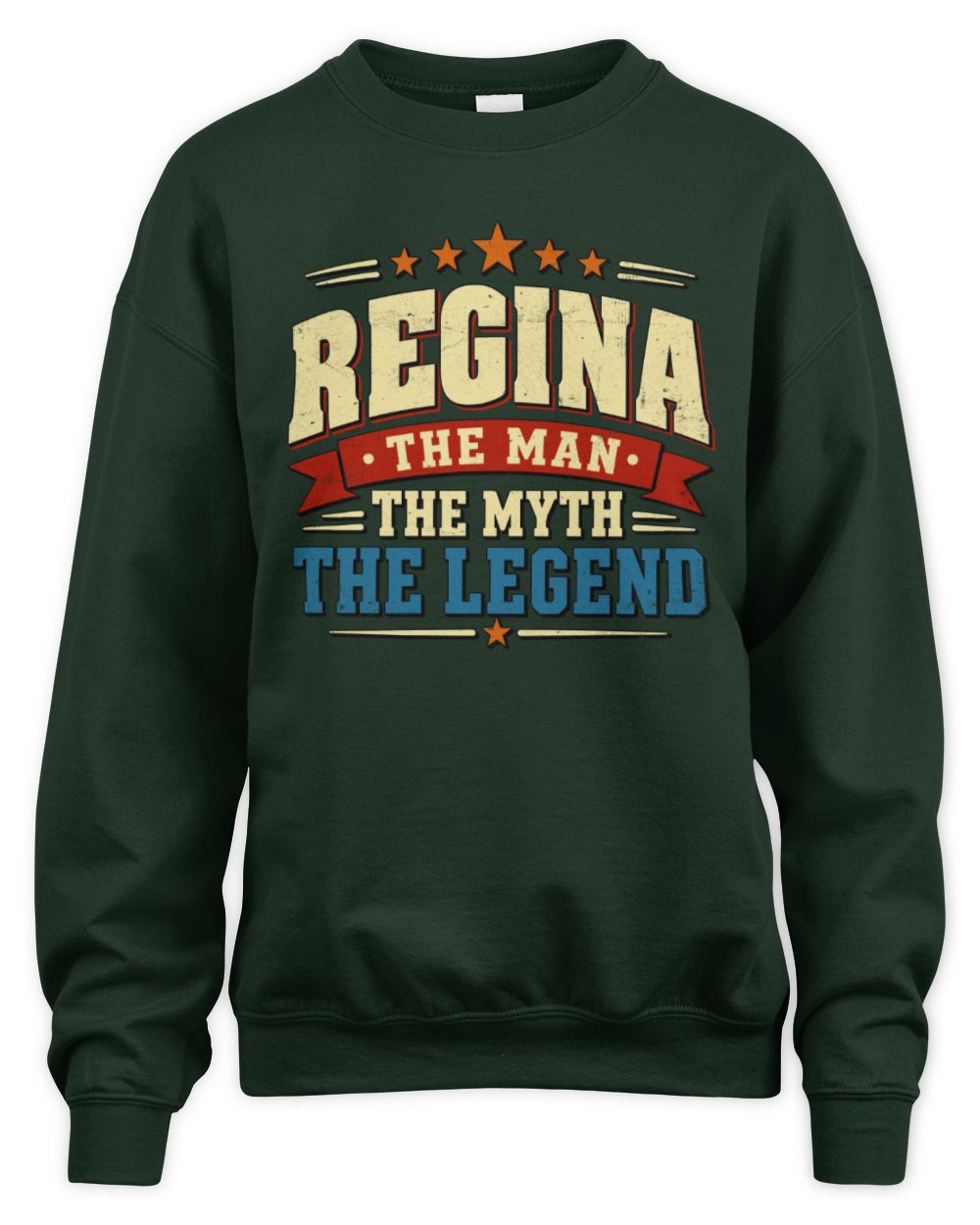 The Man The Myth The Legend Ribbon Vintage T-Shirt REGINA M1-56 / Unisex Sweatshirt / forest green