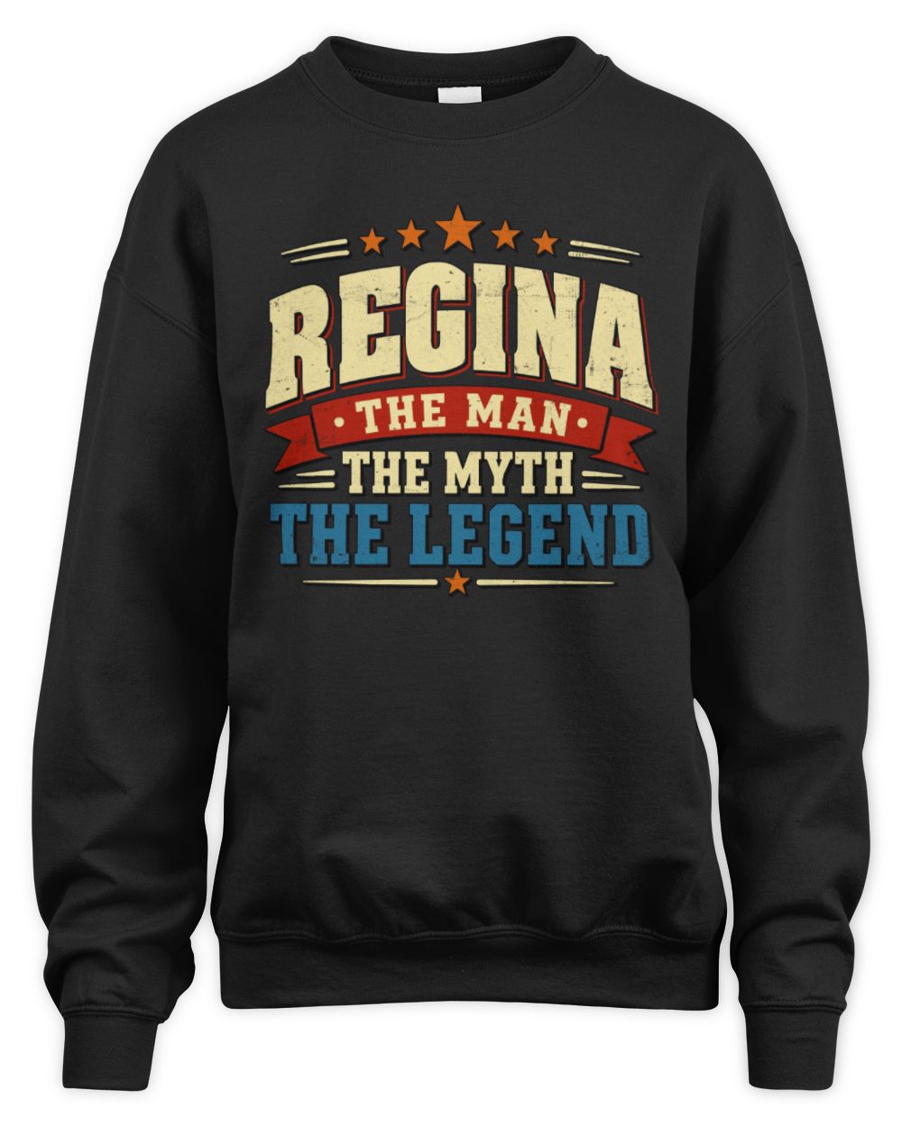 The Man The Myth The Legend Ribbon Vintage T-Shirt REGINA M1-56 / Unisex Sweatshirt / black