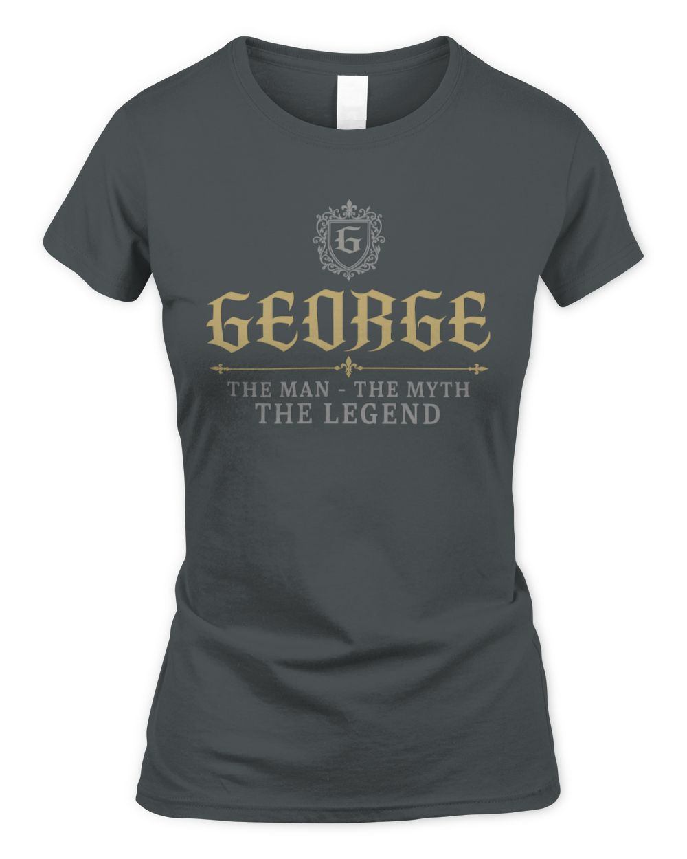 The Man The Myth The Legend Western Shirt GEORGE M1-78 / Women's Standard T-Shirt / charcoal