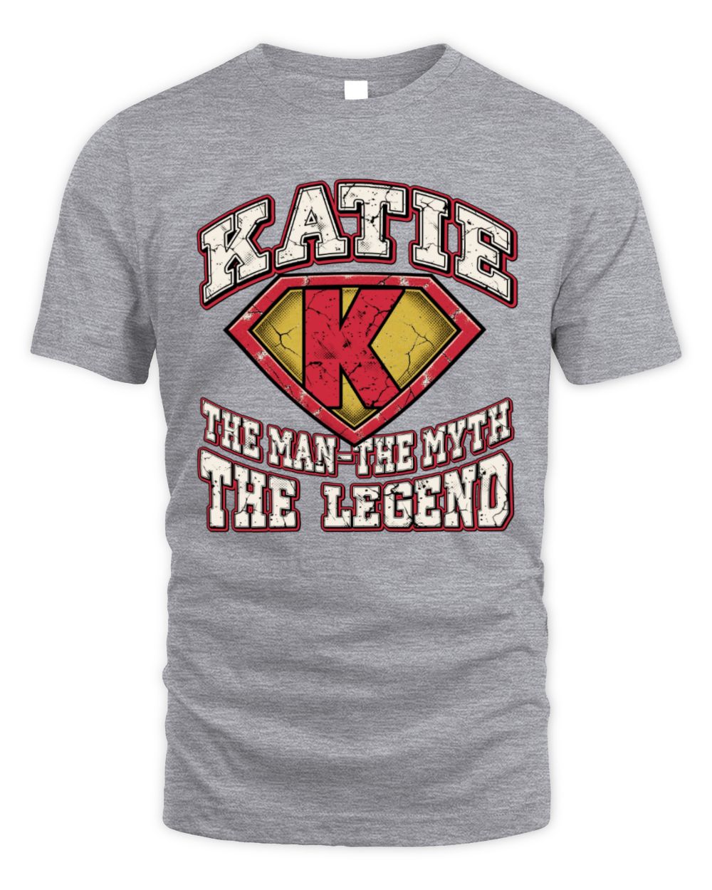 The Man The Myth The Legend Superman Graphic T-Shirt KATIE M1-74 / Unisex Standard T-Shirt / sport grey
