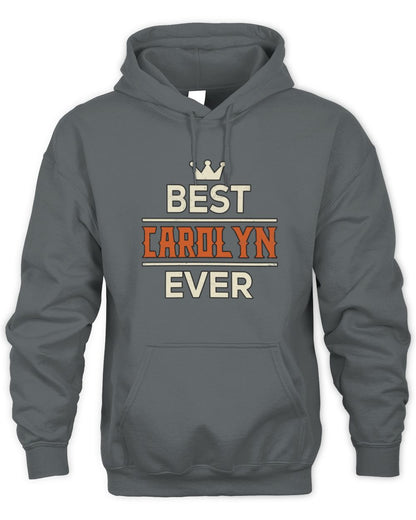 Best Your Name With Crown Shirt CAROLYN M1-59 / Unisex Hoodie / charcoal