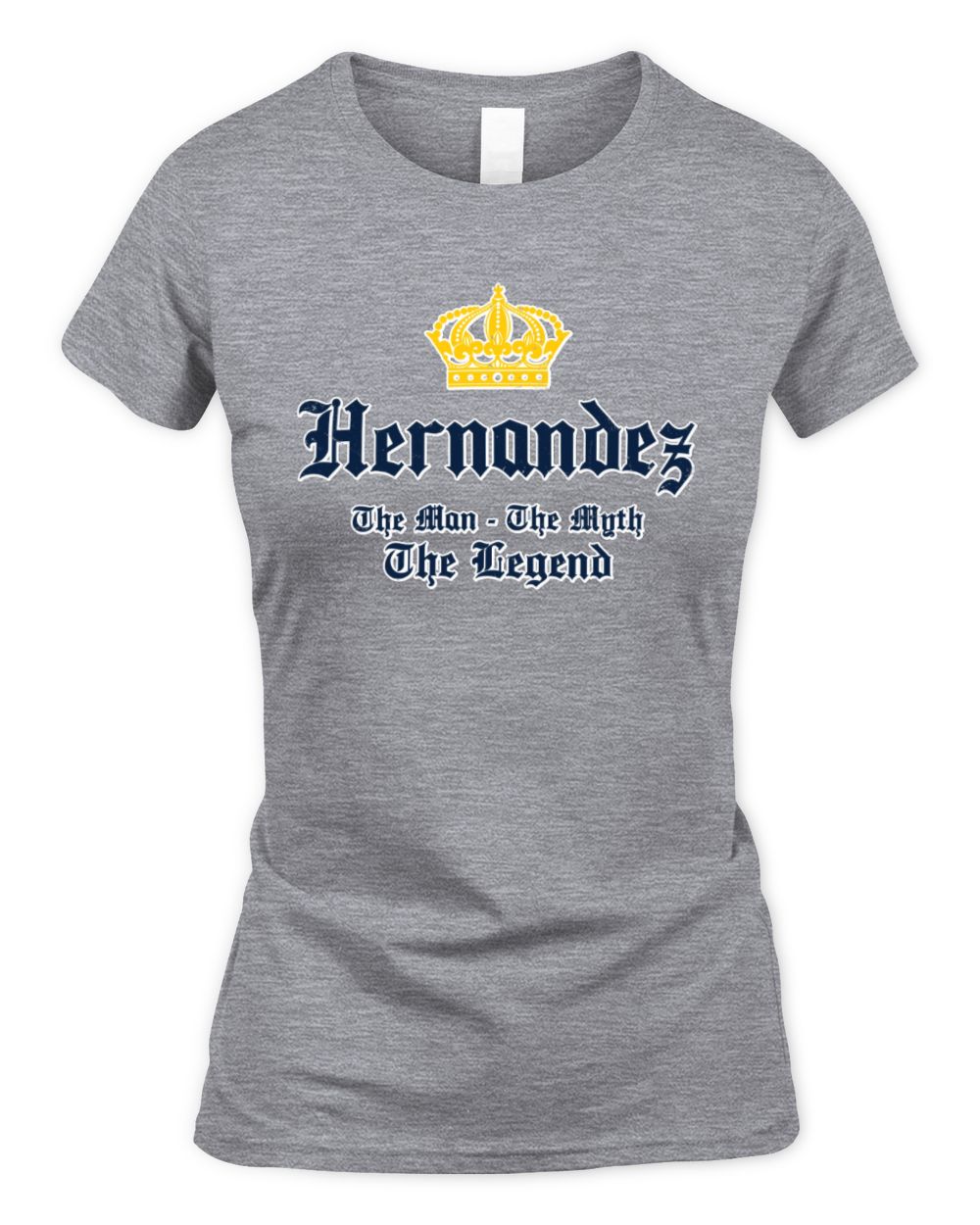 The Man The Myth The Legend Corona Beer T-Shirt HERNANDEZ M1-S83 / Women's Standard T-Shirt / sport grey