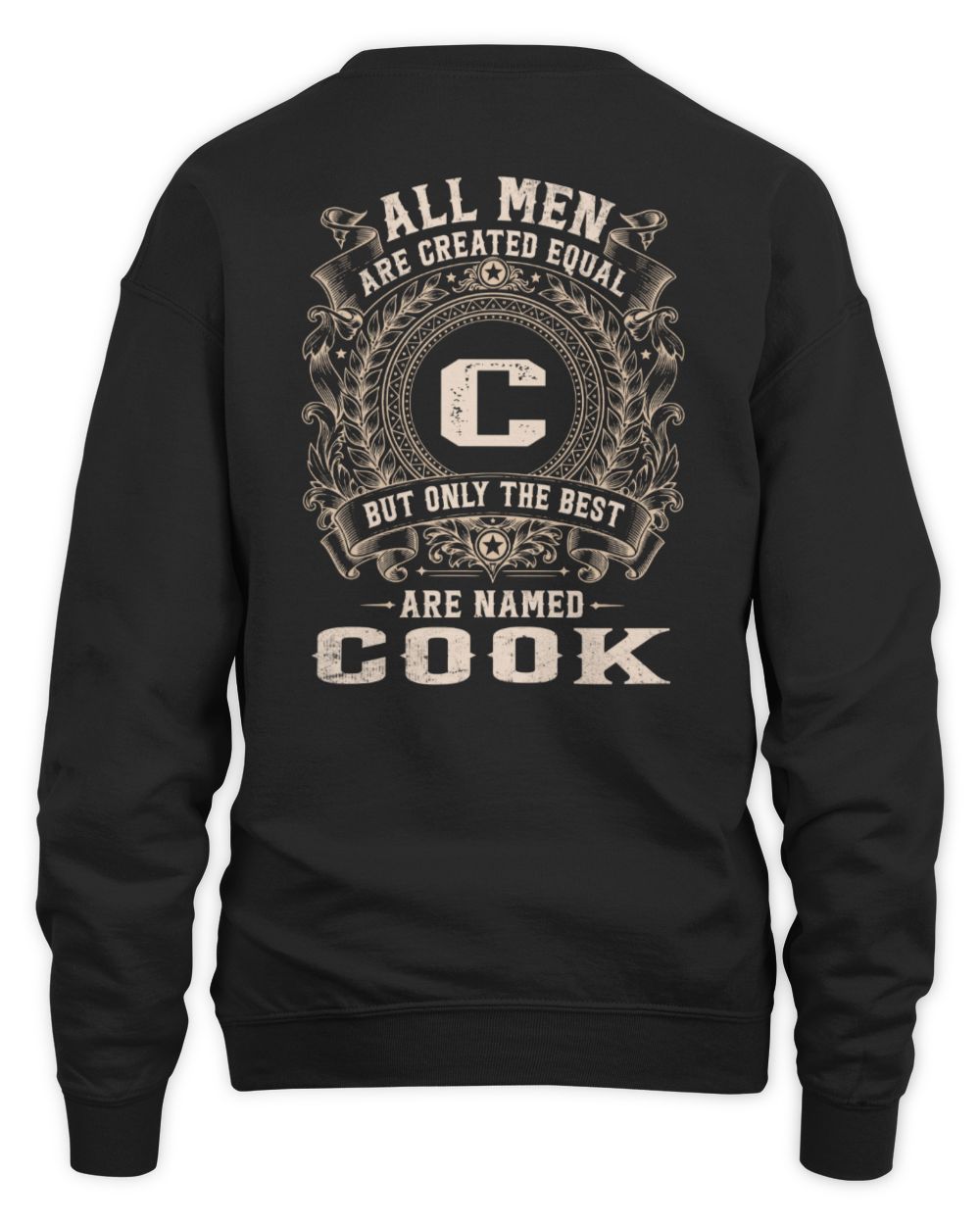 All Men Are Created Equal Cool Logo Shirt COOK M1-60 / Unisex Sweatshirt / black