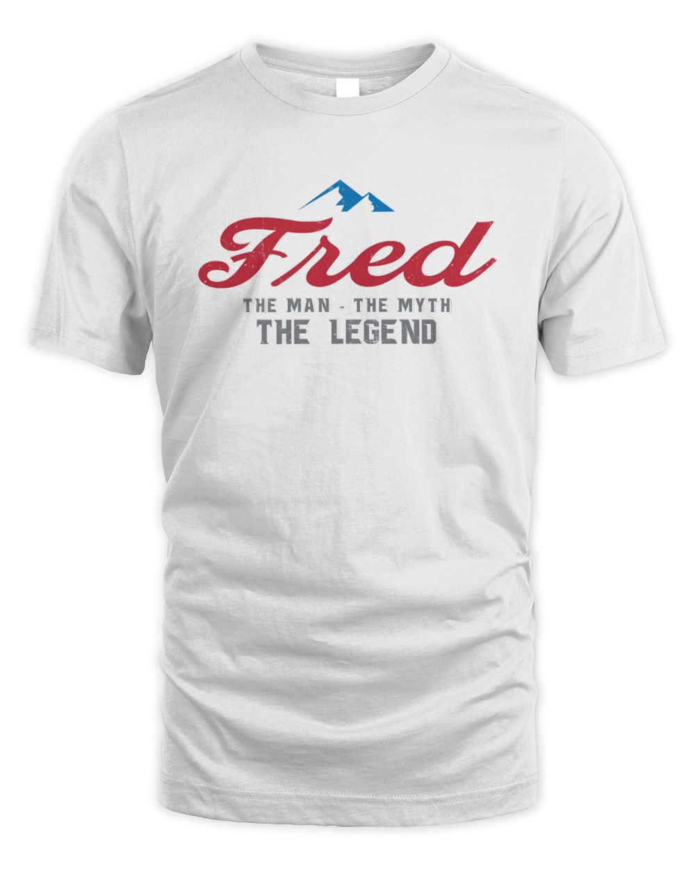 The Man The Myth The Legend Coors Light Beer T-Shirt FRED M1-S84 / Unisex Standard T-Shirt / white