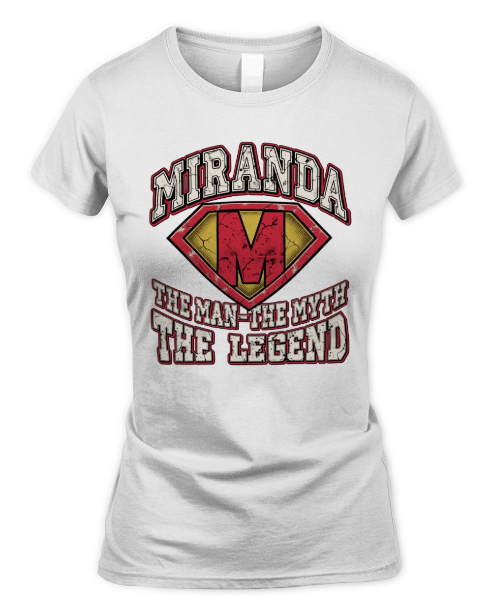 The Man The Myth The Legend Superman Graphic T-Shirt MIRANDA M1-74 / Women's Standard T-Shirt / white