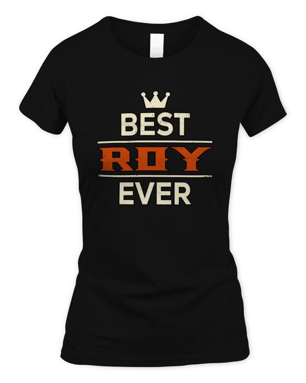 Best Your Name With Crown Shirt ROY M1-59 / Women's Standard T-Shirt / black