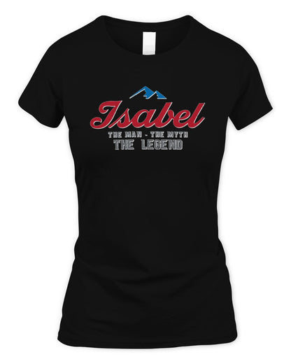 The Man The Myth The Legend Coors Light Beer T-Shirt ISABEL M1-S84 / Women's Standard T-Shirt / black