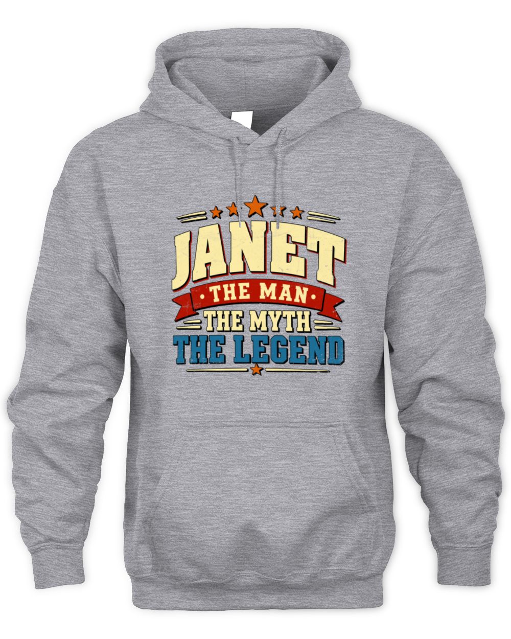 The Man The Myth The Legend Ribbon Vintage T-Shirt JANET M1-56 / Unisex Hoodie / sport grey