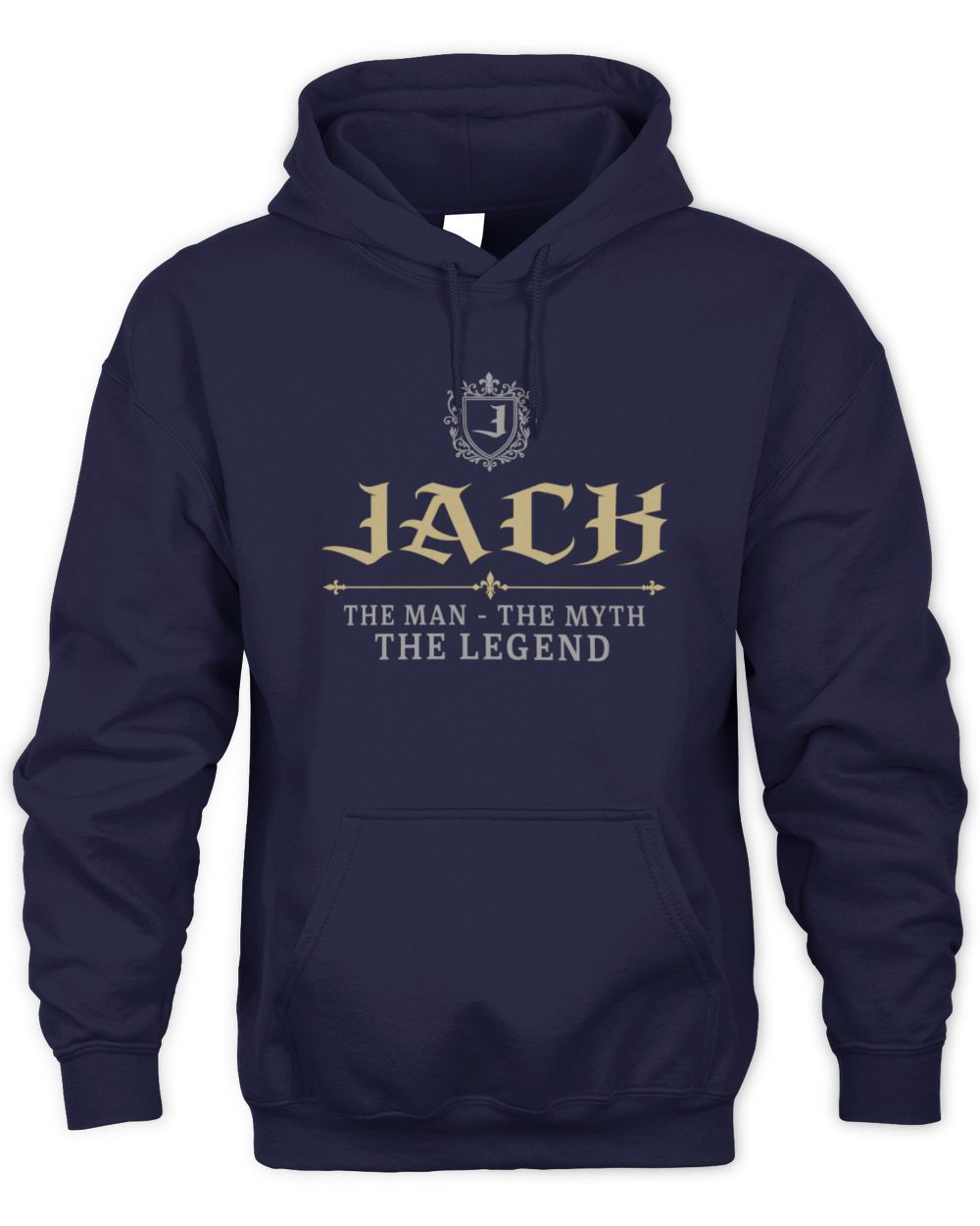 The Man The Myth The Legend Western Shirt JACK M1-78 / Unisex Hoodie / navy