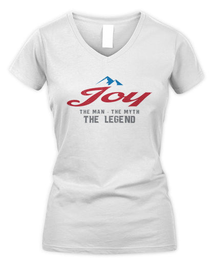 The Man The Myth The Legend Coors Light Beer T-Shirt JOY M1-S84 / Women's V-Neck T-Shirt / white
