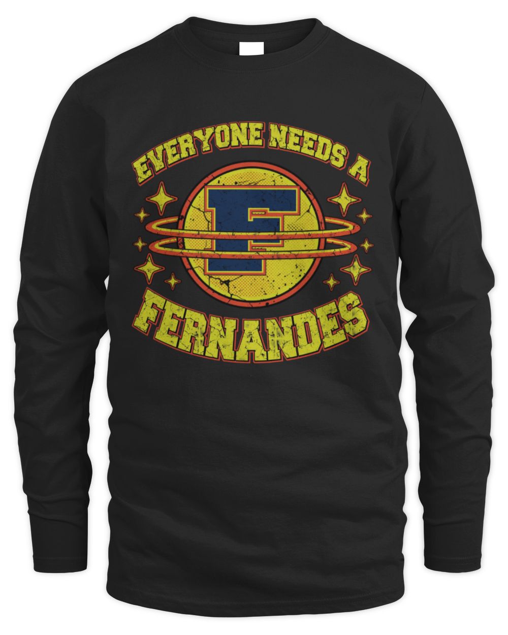 Everyone Needs a Your Name Shirt FERNANDES M1-76 / Men's Long Sleeved T-Shirt / black