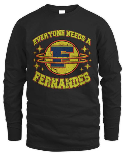 Everyone Needs a Your Name Shirt FERNANDES M1-76 / Men's Long Sleeved T-Shirt / black