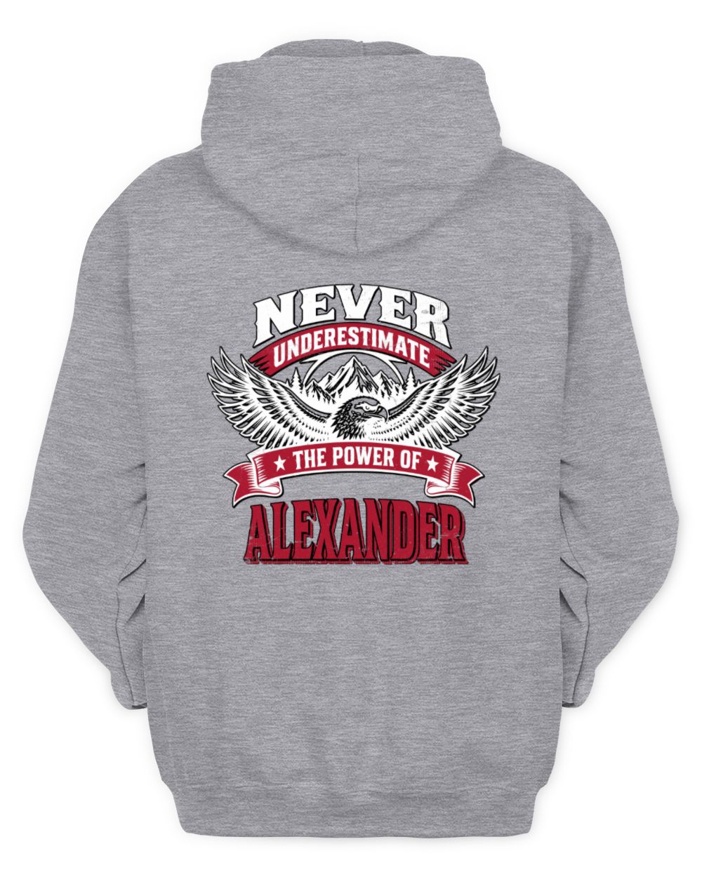 Never Underestimate Your Name Eagle Mountain Shirt ALEXANDER M1-61 / Unisex Hoodie / royal