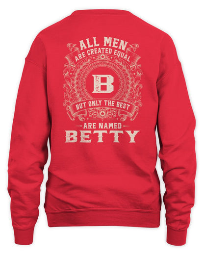 All Men Are Created Equal Cool Logo Shirt BETTY M1-60 / Unisex Sweatshirt / red
