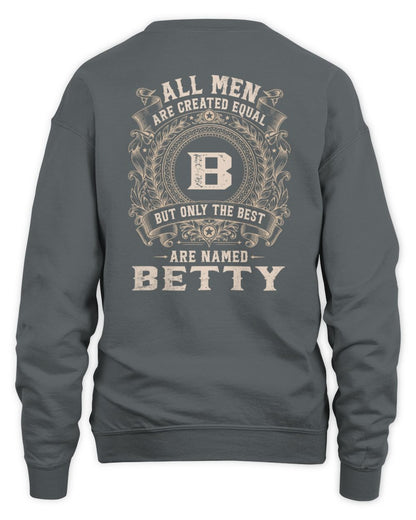 All Men Are Created Equal Cool Logo Shirt BETTY M1-60 / Unisex Sweatshirt / charcoal