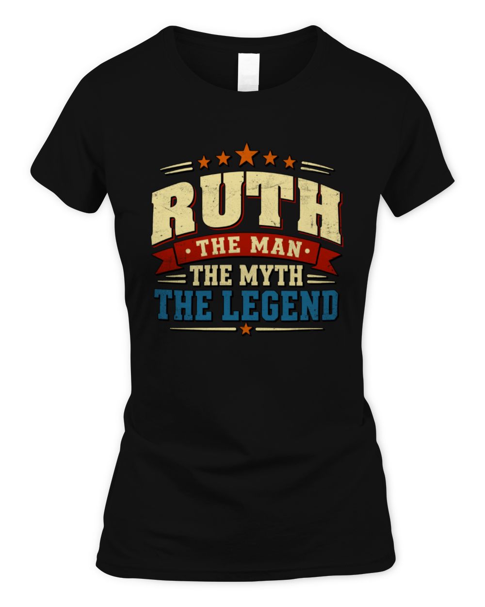 The Man The Myth The Legend Ribbon Vintage T-Shirt RUTH M1-56 / Women's Standard T-Shirt / black