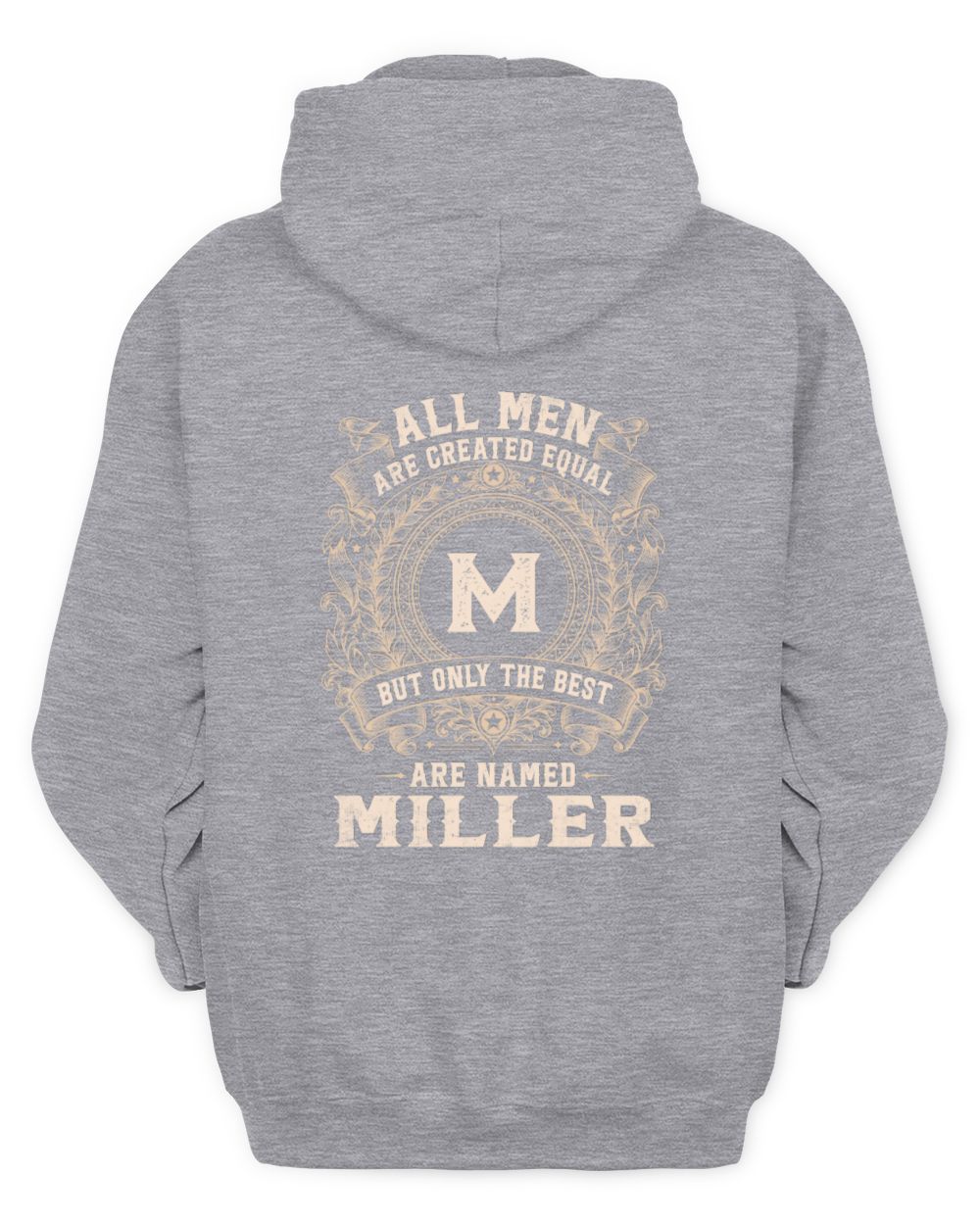 All Men Are Created Equal Cool Logo Shirt MILLER M1-60 / Unisex Hoodie / sport grey