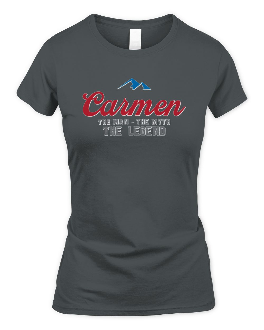 The Man The Myth The Legend Coors Light Beer T-Shirt CARMEN M1-S84 / Women's Standard T-Shirt / charcoal