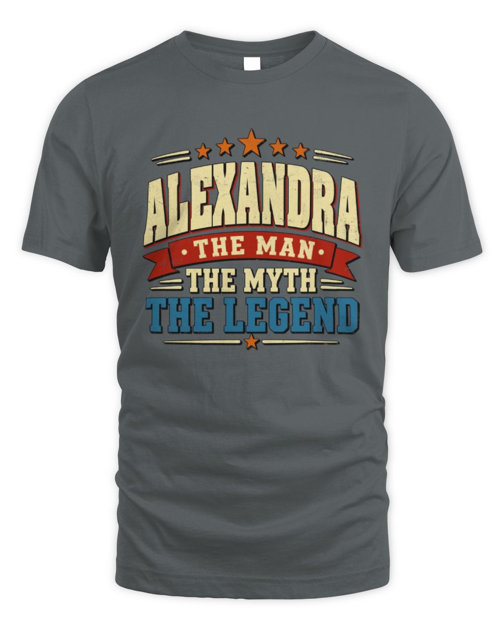 The Man The Myth The Legend Ribbon Vintage T-Shirt ALEXANDRA M1-56 / Unisex Standard T-Shirt / charcoal